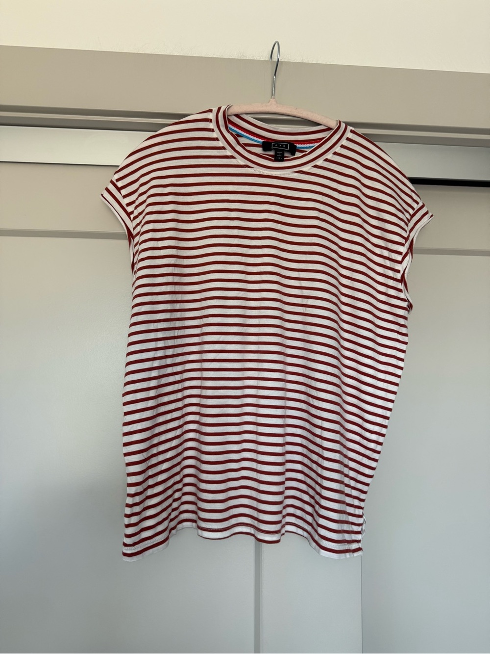 AYR Crewneck Short Sleeve T-Shirt Pima Cotton Striped